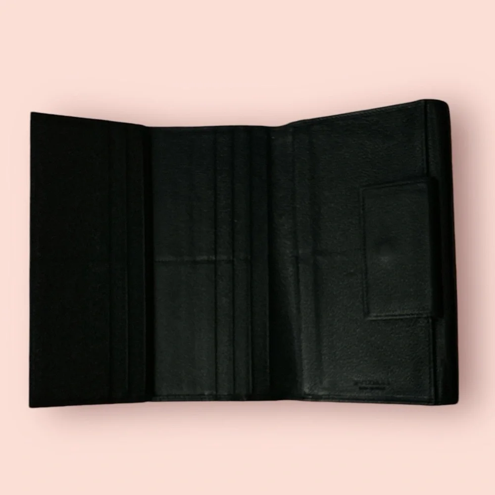 Bulgari | Bvlgari Double Snap Long Wallet Black & Bronze - Picture 7 of 7